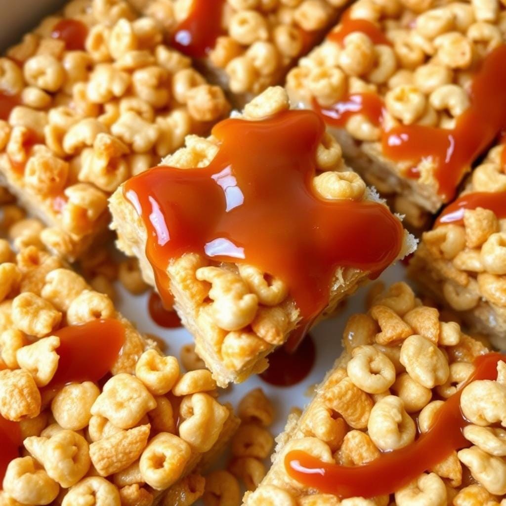 Caramelized Rice Cereal Squares