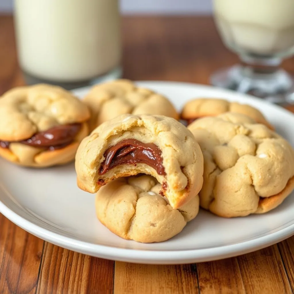 Nutella Stuffed Cookies
