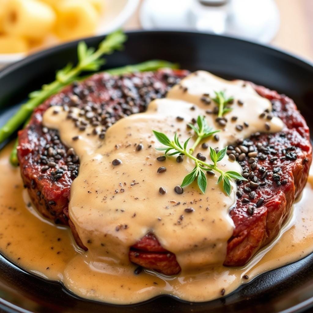 Steak au Poivre for Two