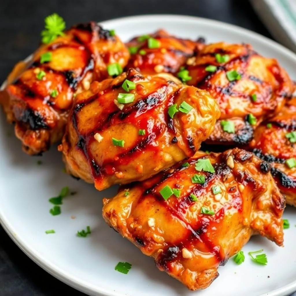 Grilled BBQ Chicken Thighs