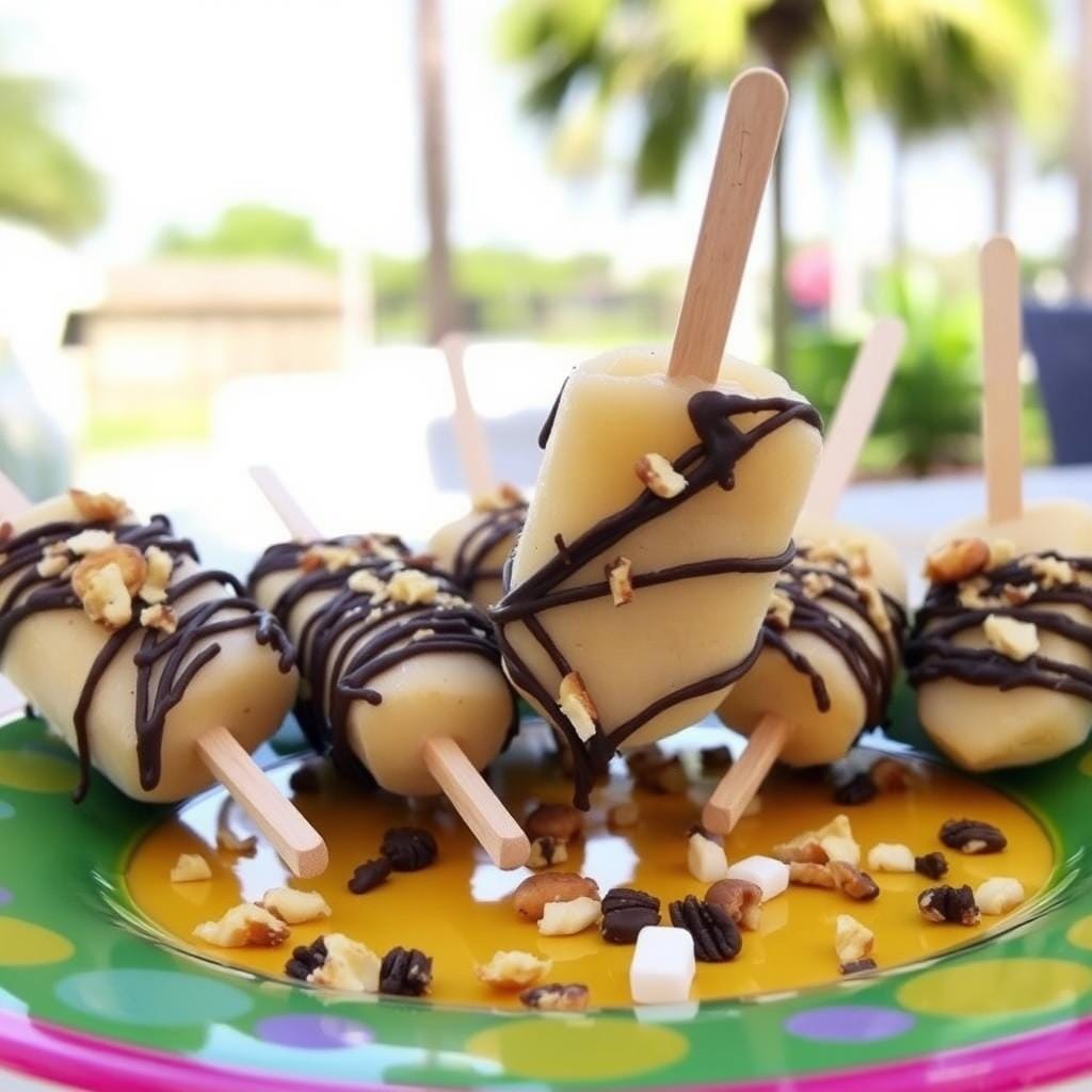 Healthy Frozen Banana Pops